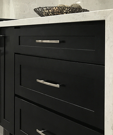Charcoal Black Shaker cabinets