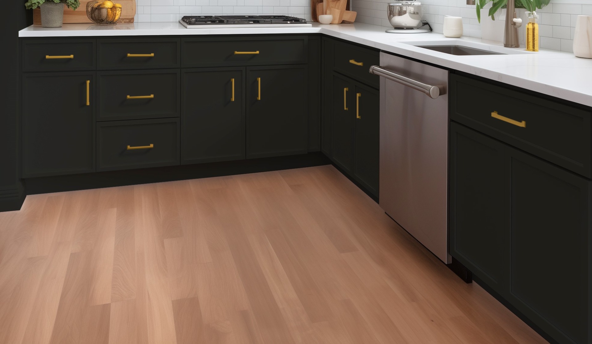 Newtown Charcoal Black cabinets