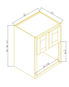 Wall Microwave Open Shelf