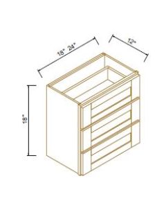 Wall Three Drawer Cabinet