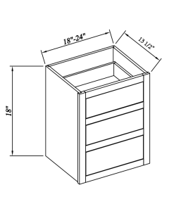 Wall Three Drawer Cabinet