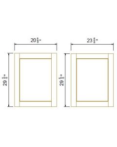 Base Finish Deco Door Panel 20