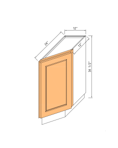 12"base End Angle Cabinet - 1door And Frame Only
