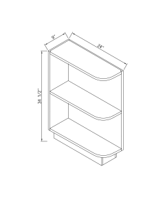 Base End Open Shelf