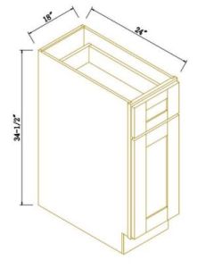Soft Closing Base Waste Basket Cabinet