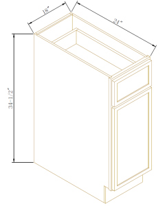 Soft Closing Base Waste Basket Cabinet
