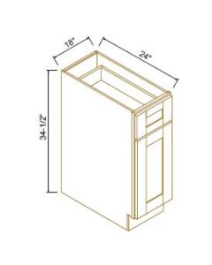 Soft Closing Base Waste Basket Cabinet