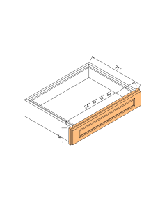 24"soft Closing Base Knee Drawer Cabinet - 1drawer Face And Frame Only