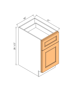 18"two Drawer File Base Cabinet - Top Drawer: