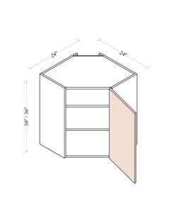 Wall Diagonal Corner Cabinet