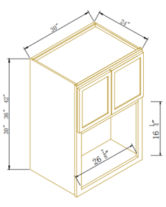 Wall Microwave Open Shelf