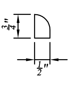Quarter Round Molding
