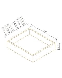 Roll Out Drawer Insert With L-shaped Rabbet Joint For