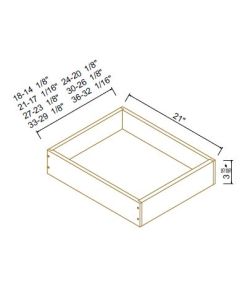 Roll Out Drawer Insert With L-shaped Rabbet Joint For