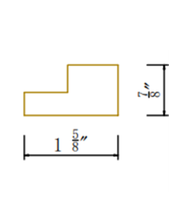 Square Light Rail Molding