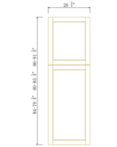 Tall Decorative Door Panel , Top - 26