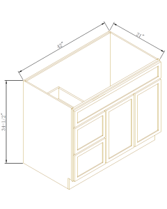Vanity Sink Base With 2 Drawers
