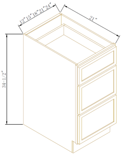 Vanity 3 Drawer Pack