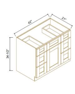Vanity Combo With 6 Drawers