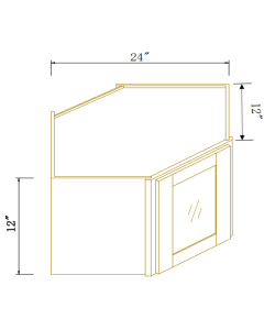 Wall Diagonal Corner Cabinet