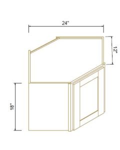 Wall Diagonal Corner Cabinet