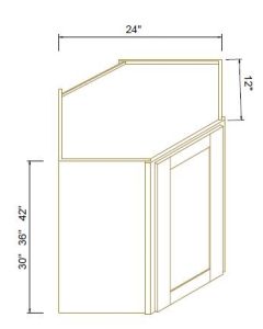 Wall Diagonal Corner Cabinet