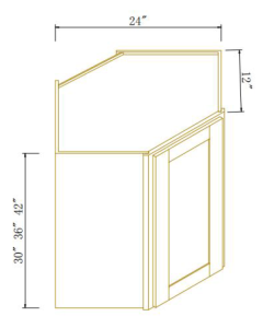 Wall Diagonal Corner Cabinet
