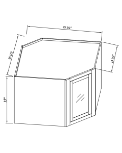 Wall Diagonal Corner Cabinet