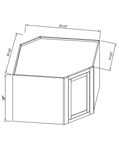 Wall Diagonal Corner Cabinet