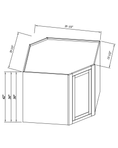 Wall Diagonal Corner Cabinet