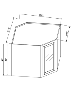 Wall Diagonal Corner Cabinet