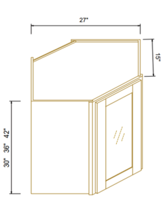 Wall Diagonal Corner Cabinet