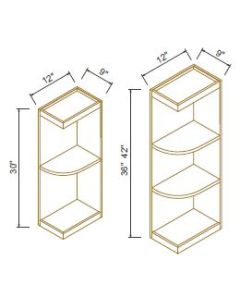 Wall End Open Shelf