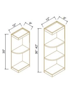 Wall End Open Shelf