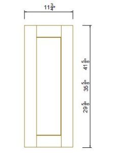 Wall Fake Deco Door Panel