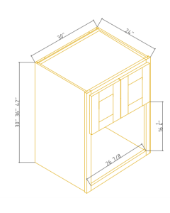 Wall Microwave Open Shelf