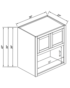Wall Microwave Open Shelf