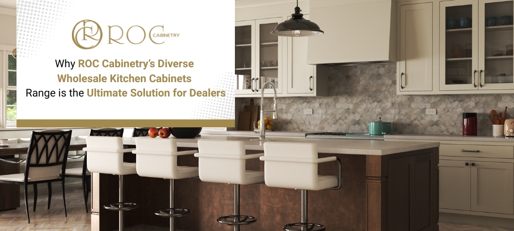 High-quality wholesale kitchen cabinets in various styles and finishes from ROC Cabinetry