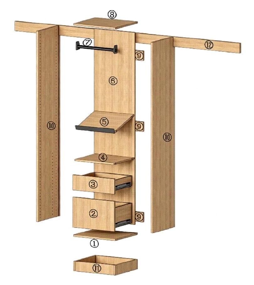 Wall Mounted Closet Specifications